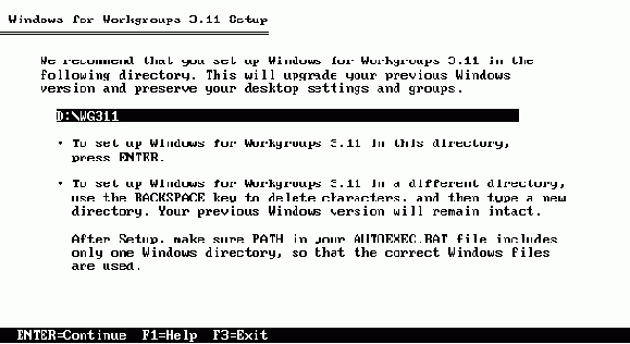  Microsoft Windows for Workgroups