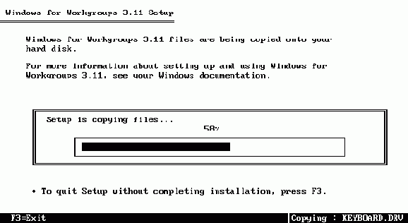  Microsoft Windows for Workgroups