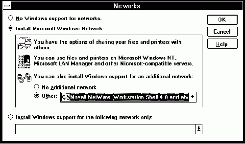  Microsoft Windows for Workgroups