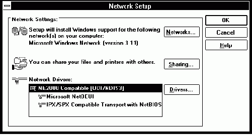  Microsoft Windows for Workgroups