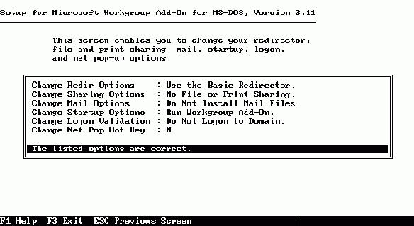  Microsoft Workgroup Add-On for MS-DOS
